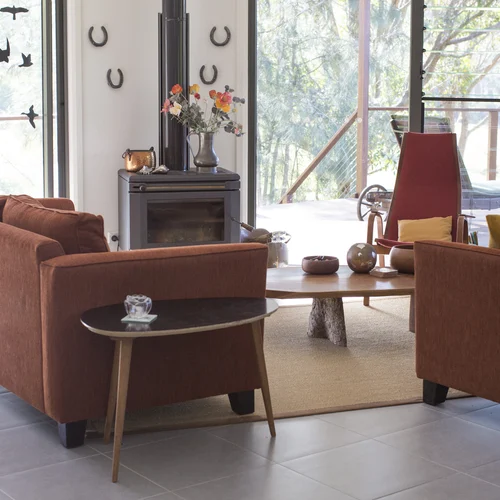 Accommodation Lounge Area Wood Heater